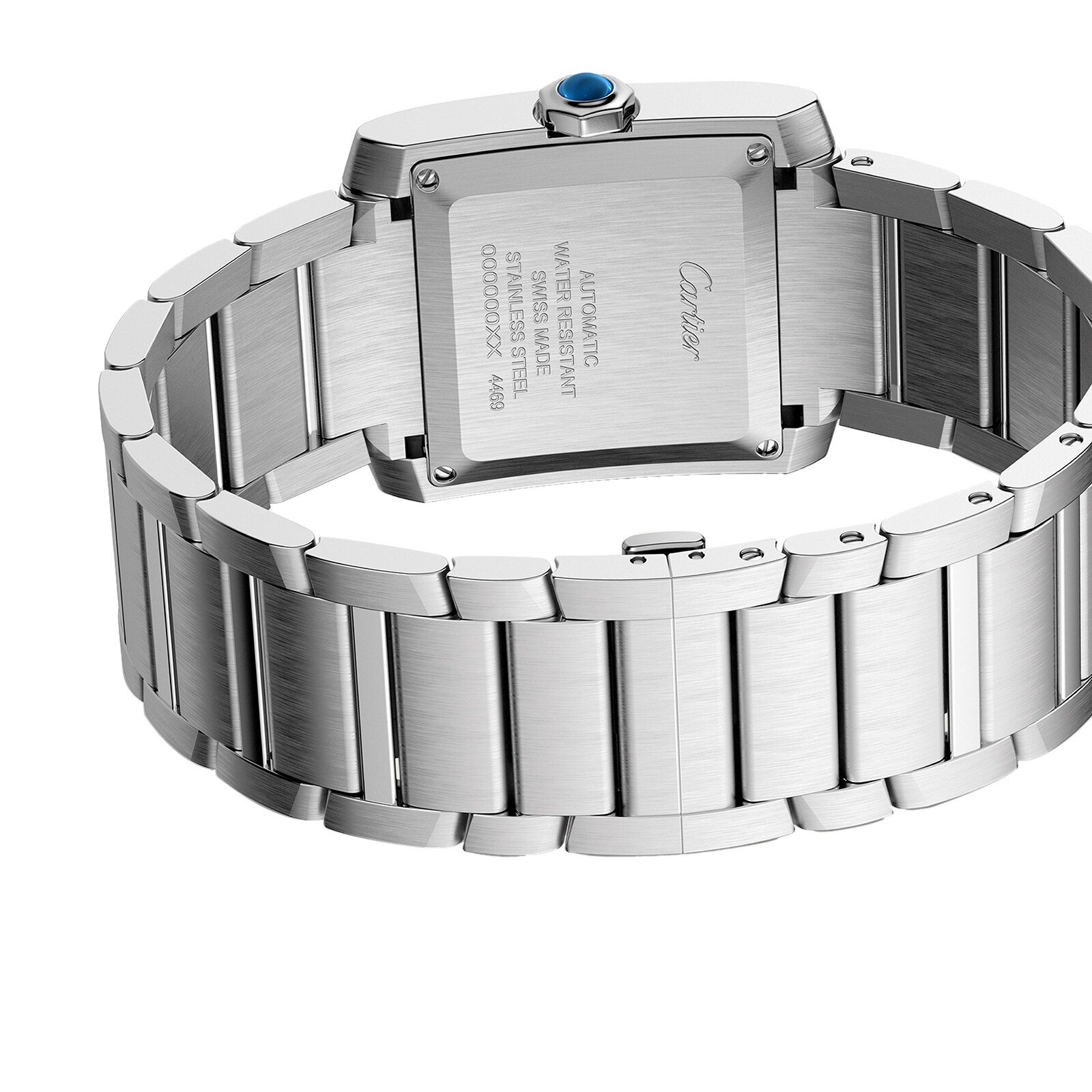 Cartier tank francaise large steel best sale