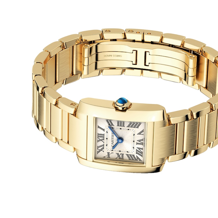 Cartier Tank Française Watch Small Model, Quartz Movement, Yellow Gold