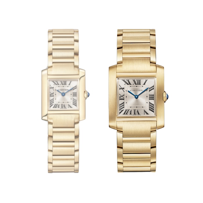 Cartier Tank Française Watch Medium Model, Quartz Movement, Yellow Gold