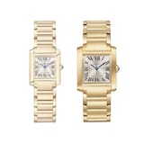 Cartier Tank Française Watch Medium Model, Quartz Movement, Yellow Gold