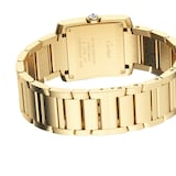 Cartier Tank Française Watch Medium Model, Quartz Movement, Yellow Gold, Diamonds