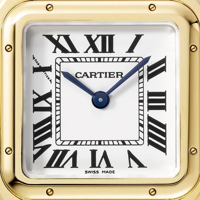 Cartier Panthere de Cartier watch, small model, quartz movement. Case in yellow gold 750/1000, dimensions: 23 mm x 30 mm