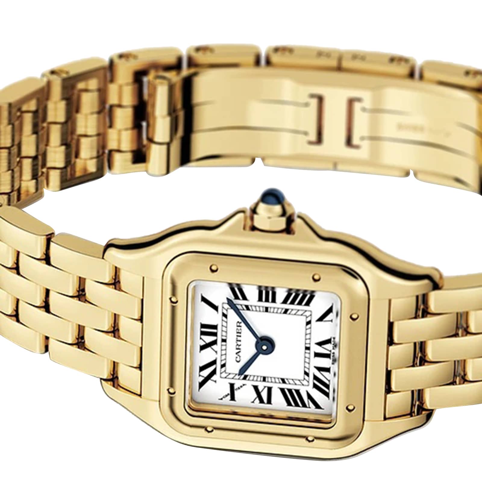 Cartier Panthere de Cartier watch, small model, quartz movement. Case in yellow gold 750/1000, dimensions: 23 mm x 30 mm