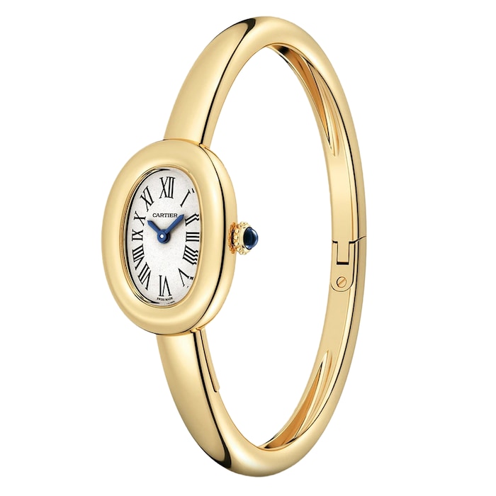 Cartier Santos-Dumont Watch Large Model, Quartz Movement, Rose Gold, Leather