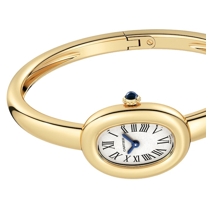 Cartier Santos-Dumont Watch Large Model, Quartz Movement, Rose Gold, Leather