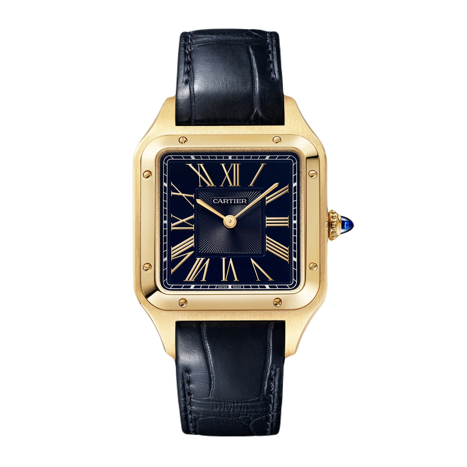 Cartier Santos Dumont Watch Large Model Yellow Gold High