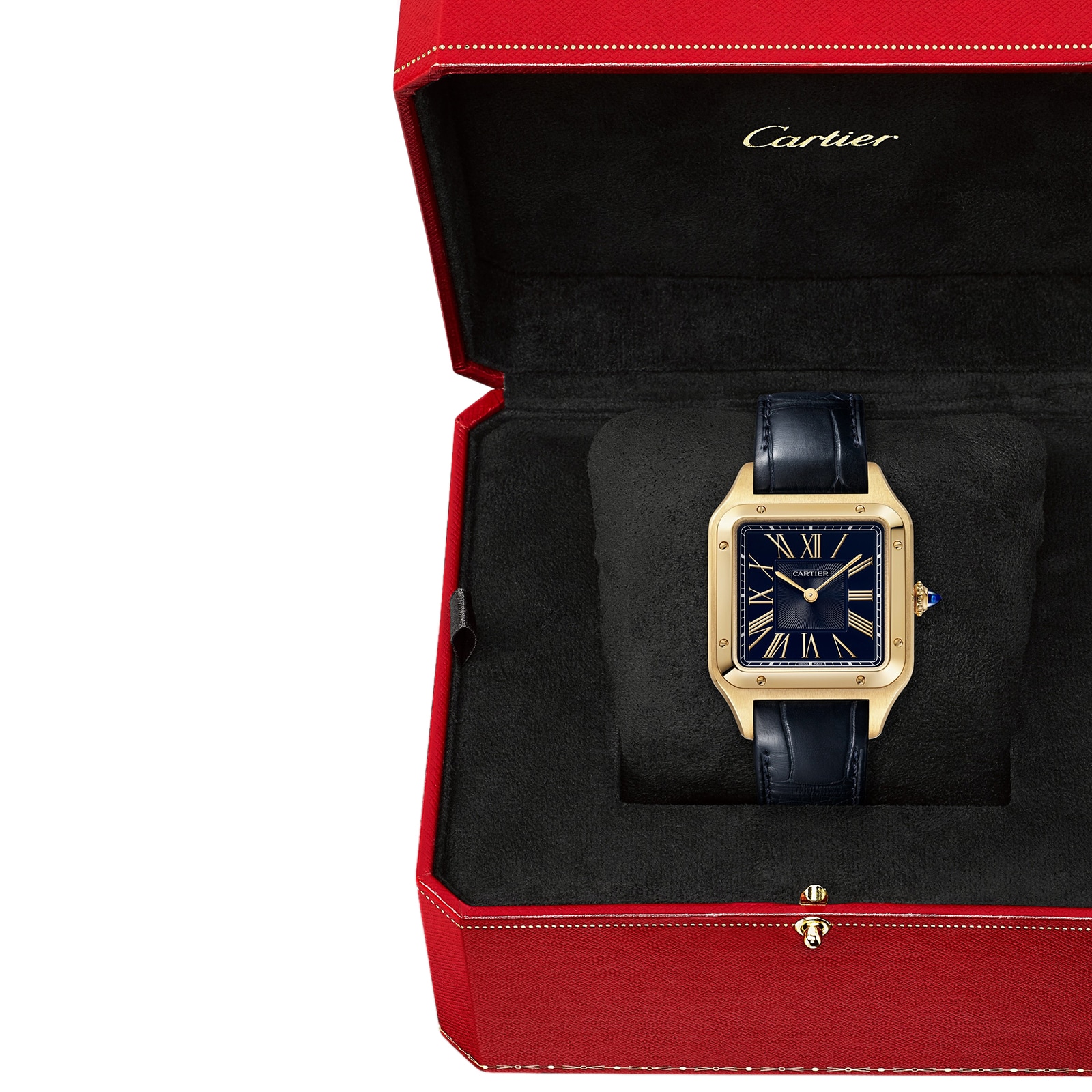 Cartier Santos-Dumont Watch, Large Model, Yellow Gold, High Autonomy Quartz