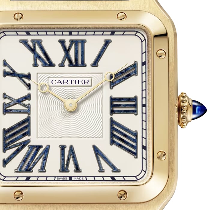 Cartier Santos-Dumont Watch, Limited Edition, XL Model, Manual Winding, 18K Yellow Gold