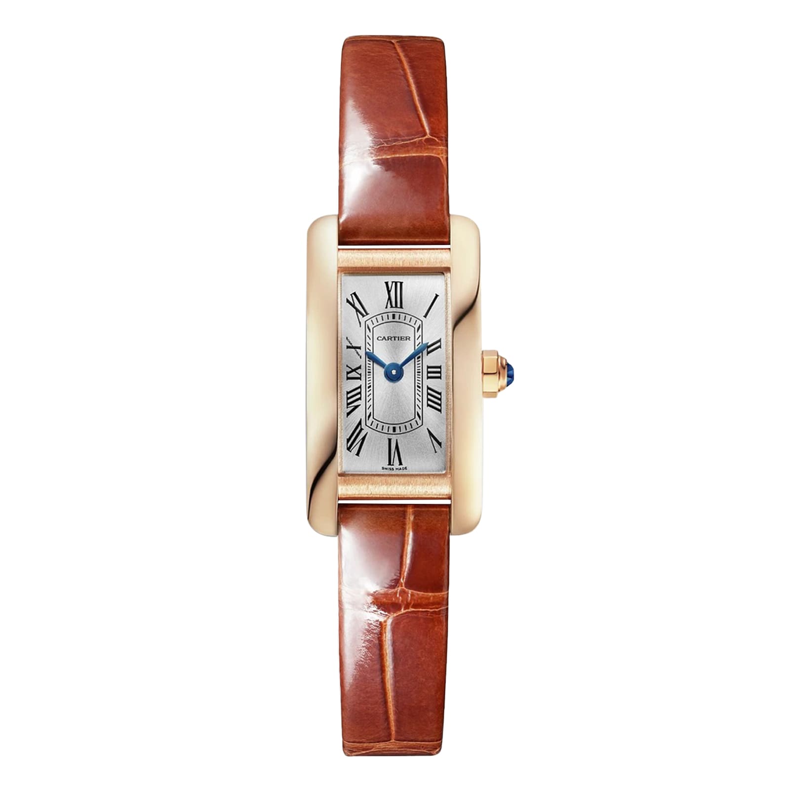 Cartier Tank Américaine Watch mini Model, Quartz Movement, Rose Gold, Leather Cartier Tank Américaine Watch mini Model, Quartz Movement, Rose Gold, Leather