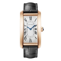 17311418 - Tank Américaine Watch, Large model, Automatic Movement, Rose Gold, Leather