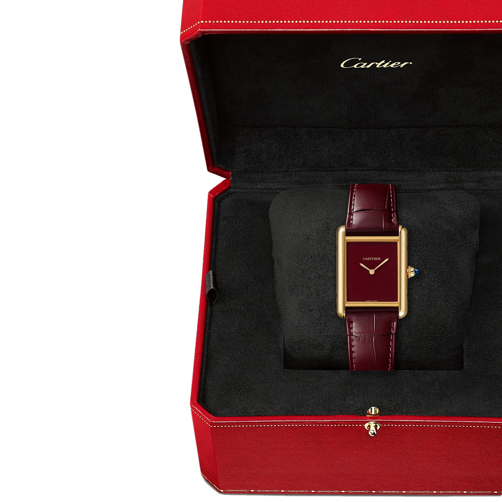 Cartier Tank Louis Cartier watch, large model, Manufacture mechanical movement with manual winding. Cartier Tank Louis Cartier watch, large model, Manufacture mechanical movement with manual winding.