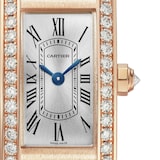 Cartier Tank Américaine Watch, Mini Model, Quartz Movement, Rose Gold, Leather