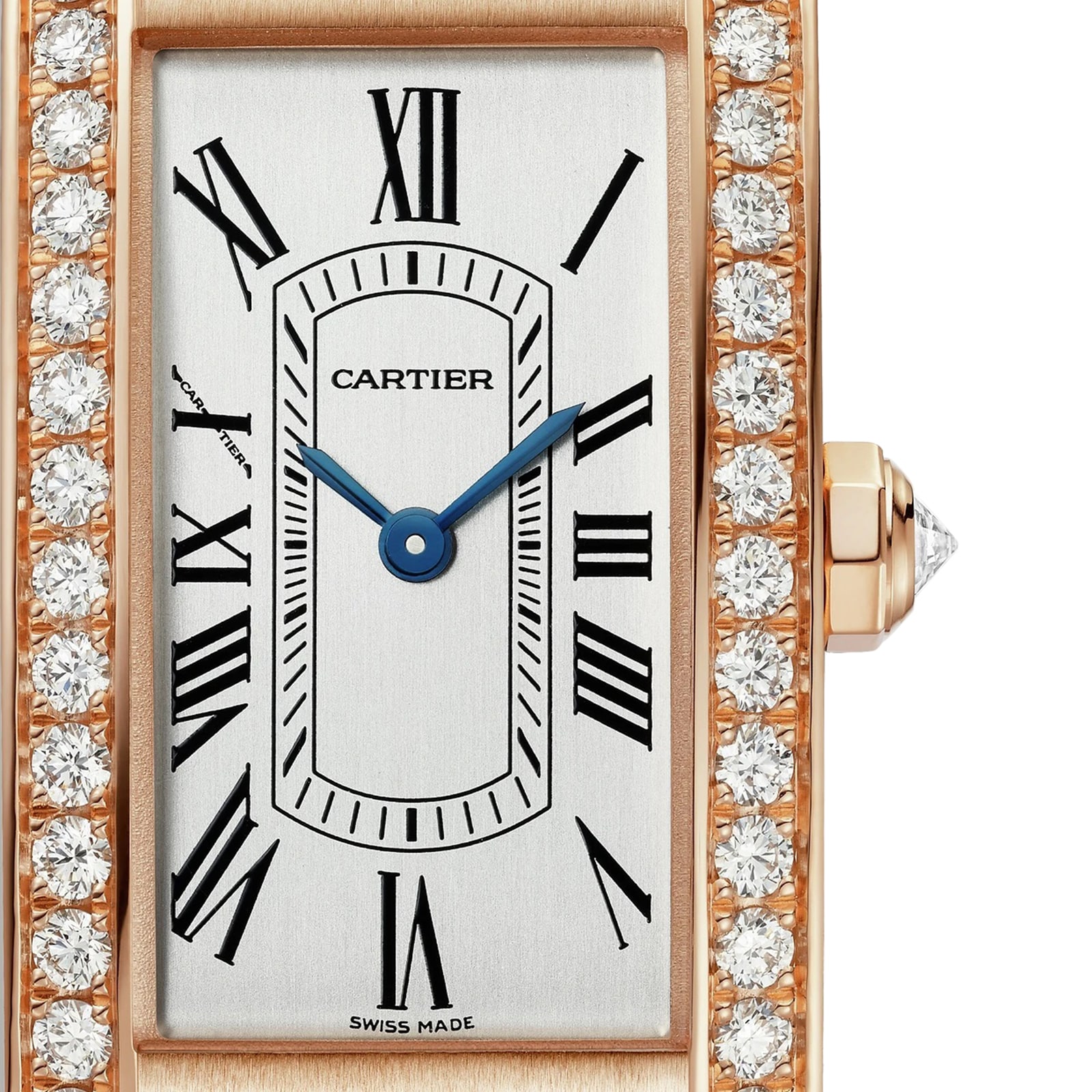 Cartier Tank Américaine Watch, Small Model, Quartz Movement, Rose Gold, Leather Cartier Tank Américaine Watch, Small Model, Quartz Movement, Rose Gold, Leather