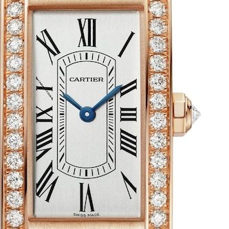 Cartier Tank Américaine Watch, Small Model, Quartz Movement, Rose Gold, Leather Cartier Tank Américaine Watch, Small Model, Quartz Movement, Rose Gold, Leather