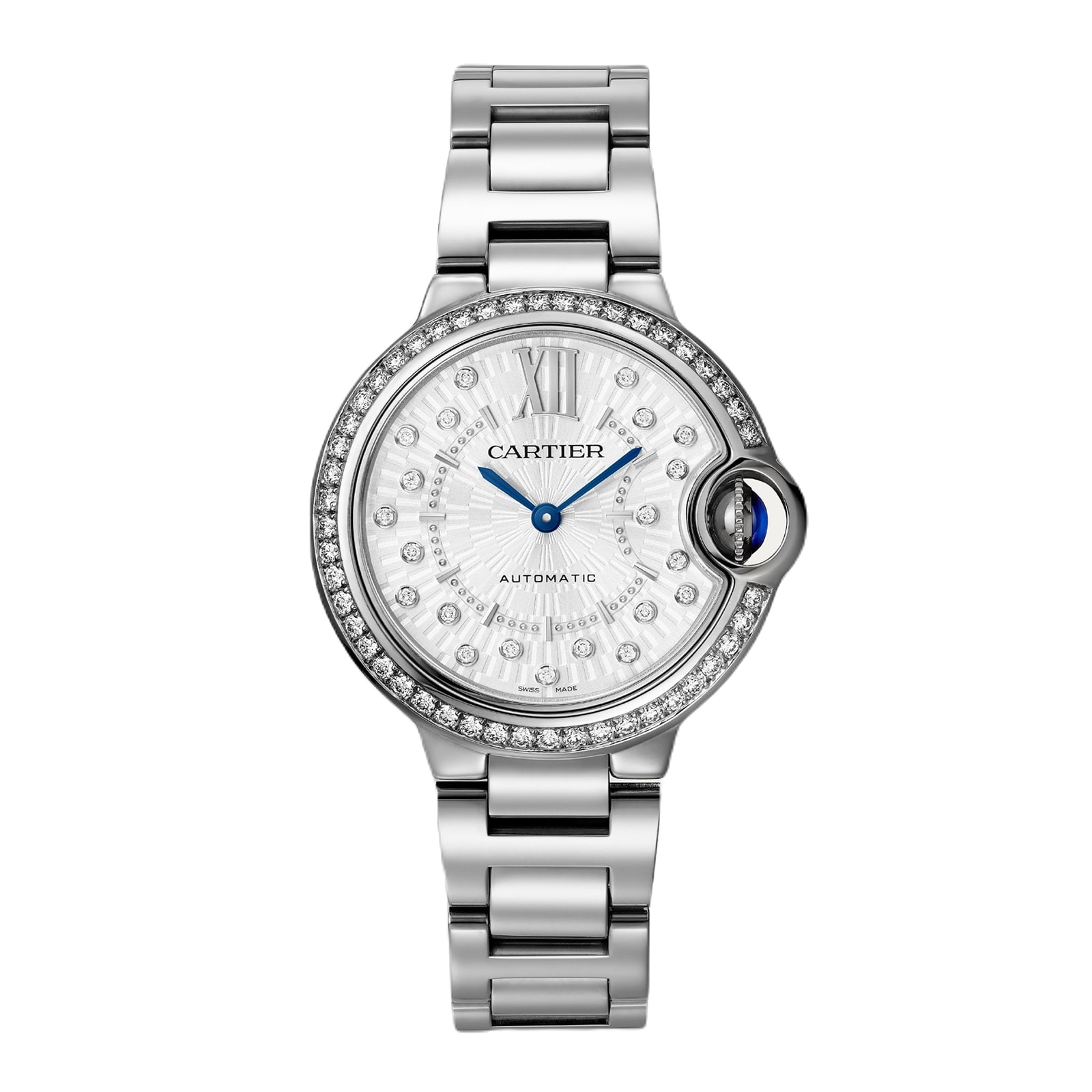 Cartier Ballon Bleu de Cartier watch, 33 mm, mechanical movement with automatic winding. Cartier Ballon Bleu de Cartier watch, 33 mm, mechanical movement with automatic winding.