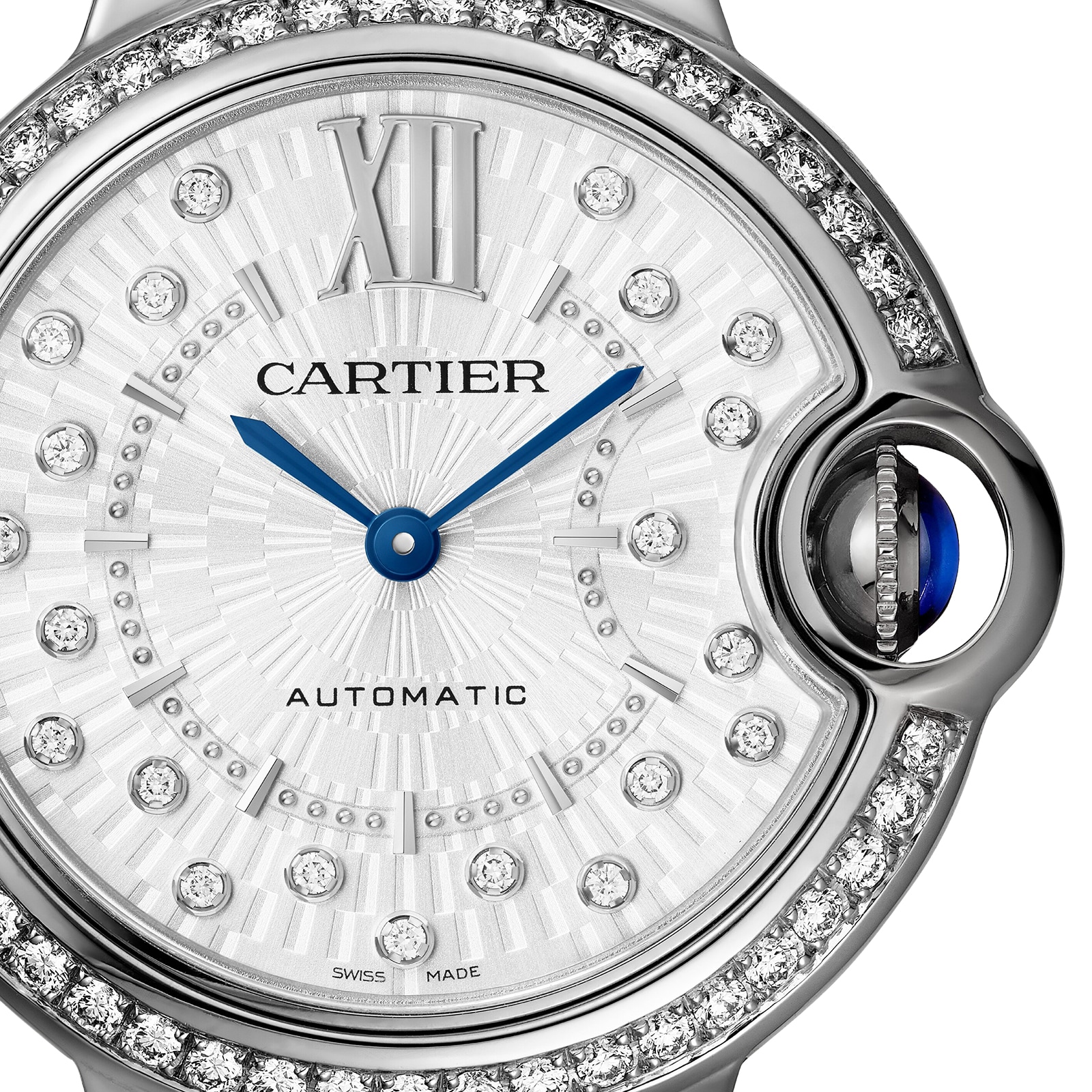 Cartier Ballon Bleu de Cartier watch, 33 mm, mechanical movement with automatic winding. Cartier Ballon Bleu de Cartier watch, 33 mm, mechanical movement with automatic winding.