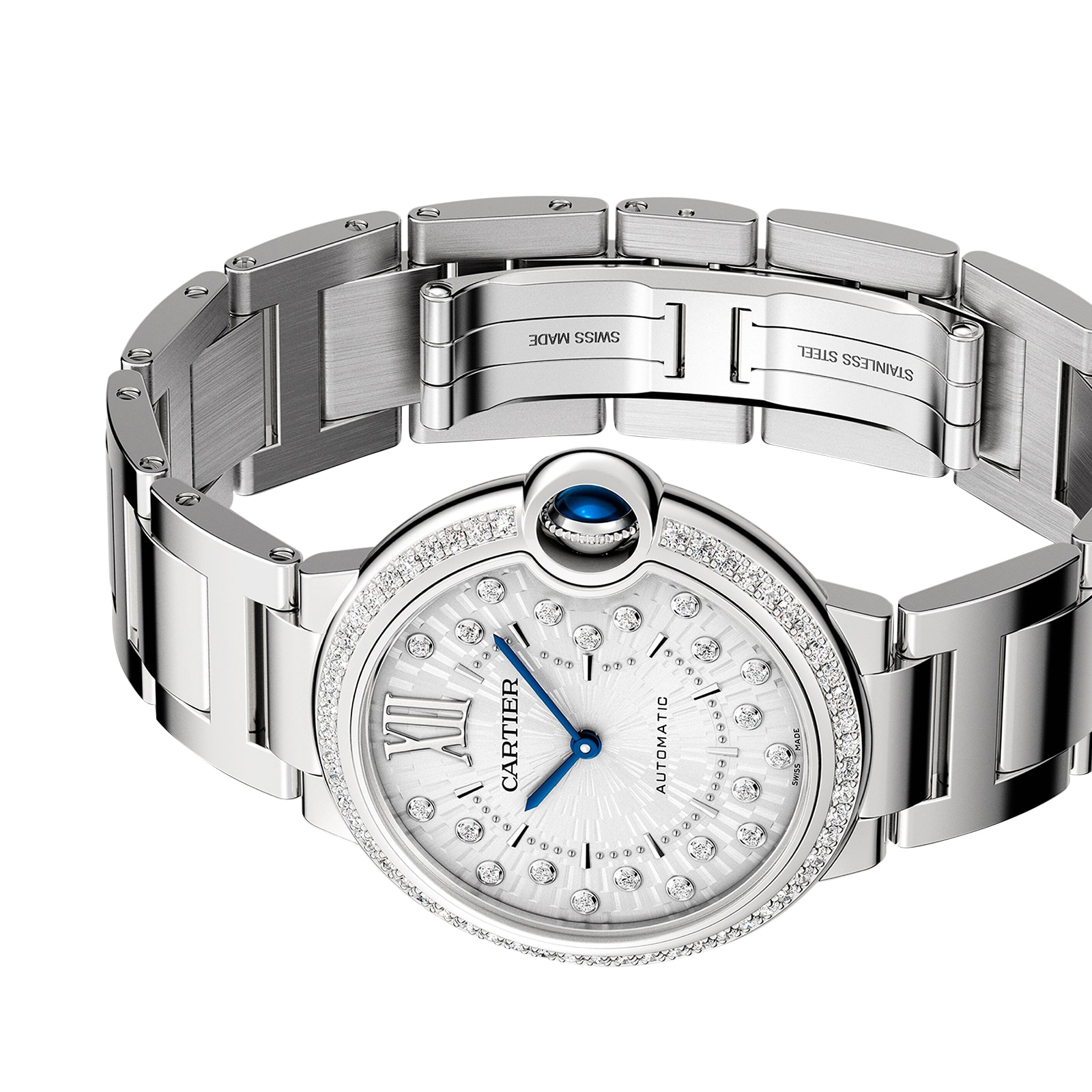 Cartier Ballon Bleu de Cartier watch, 36 mm, mechanical movement with automatic winding. Cartier Ballon Bleu de Cartier watch, 36 mm, mechanical movement with automatic winding.