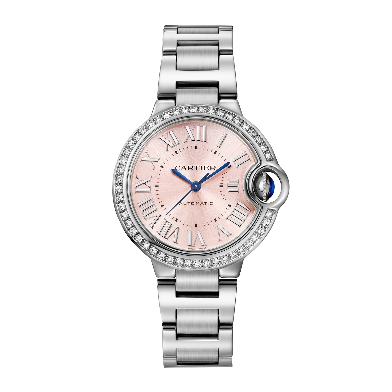 Cartier Ballon Bleu De Cartier Watch, 33mm, Automatic Winding, Steel Case Cartier Ballon Bleu De Cartier Watch, 33mm, Automatic Winding, Steel Case