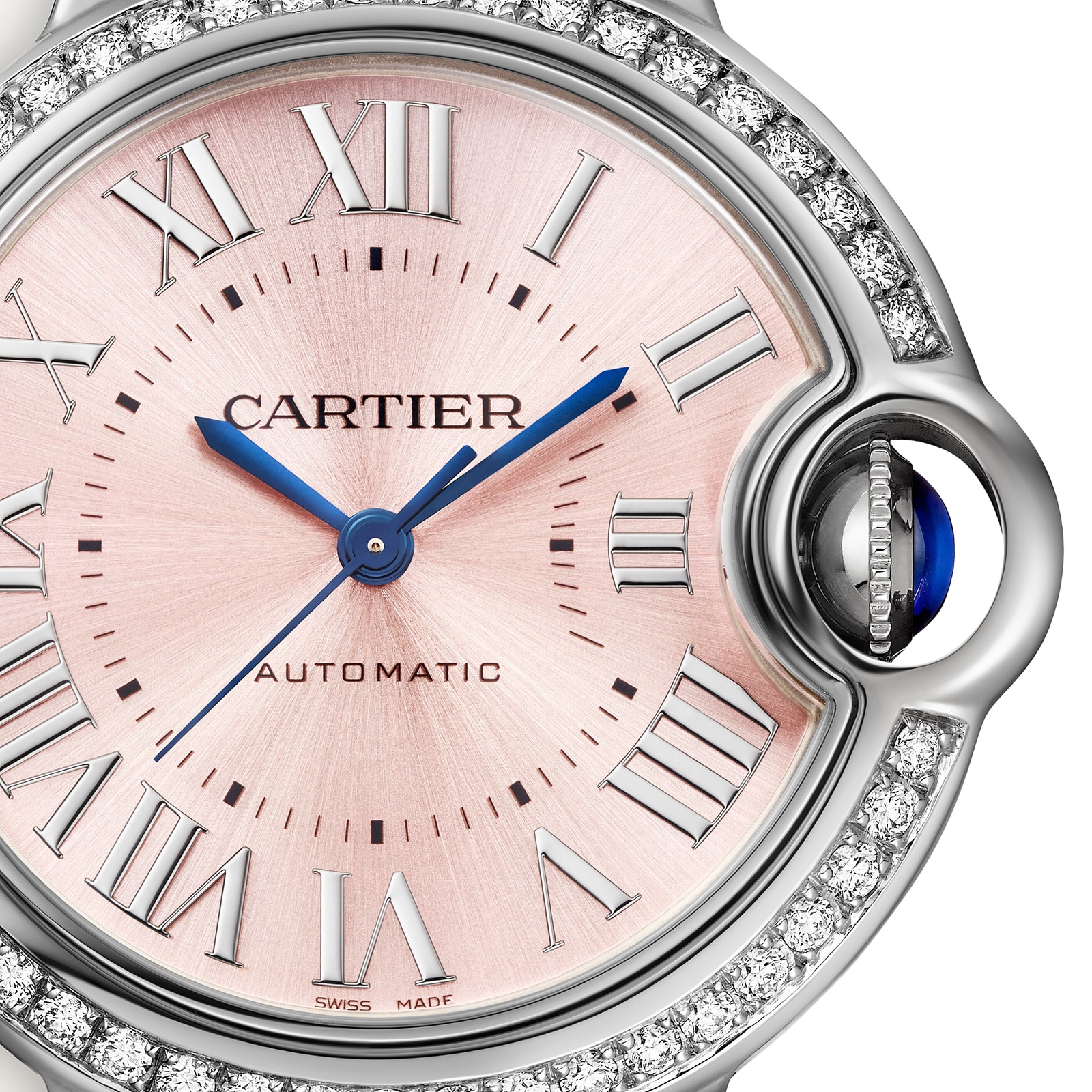 Ballon Bleu De Cartier Watch 33mm Automatic Winding Steel Case