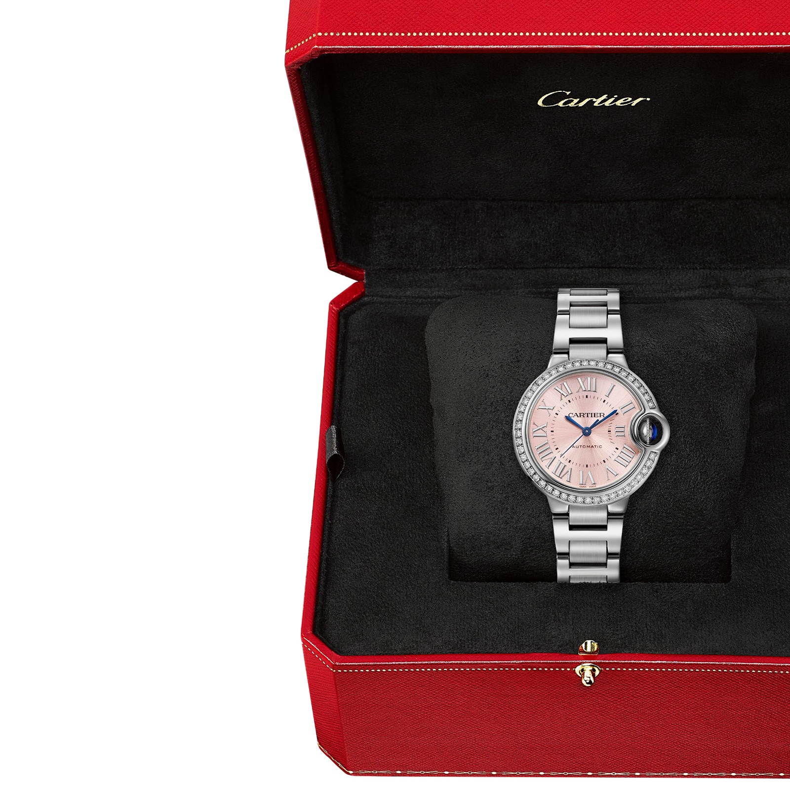 Cartier Ballon Bleu De Cartier Watch, 33mm, Automatic Winding, Steel Case Cartier Ballon Bleu De Cartier Watch, 33mm, Automatic Winding, Steel Case