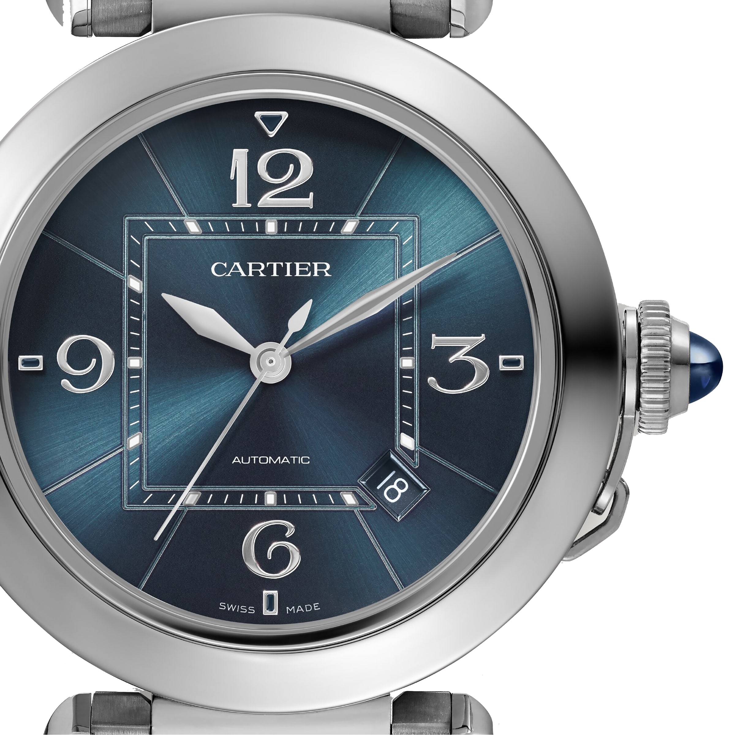 Cartier Pasha de Cartier watch, 41 mm, mechanical movement with 