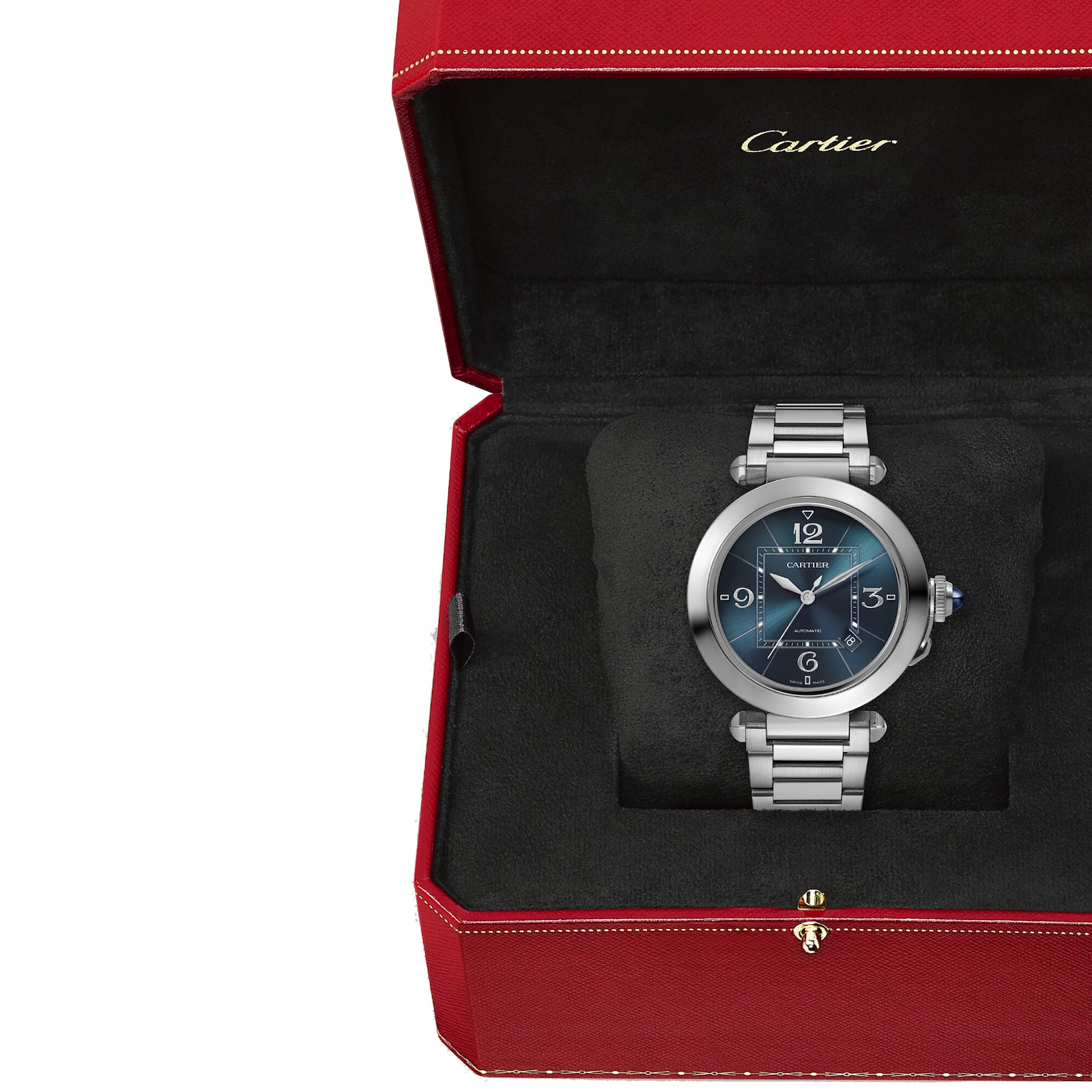 Cartier Pasha de Cartier watch, 41 mm, mechanical movement with automatic winding, caliber 1847 MC.