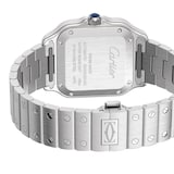 Cartier Santos de Cartier Watch, Medium Model, Steel, Automatic, Interchangeable Leather Strap