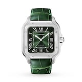 Cartier Santos de Cartier Watch, Large Model, Steel, Automatic, Interchangeable Leather Strap
