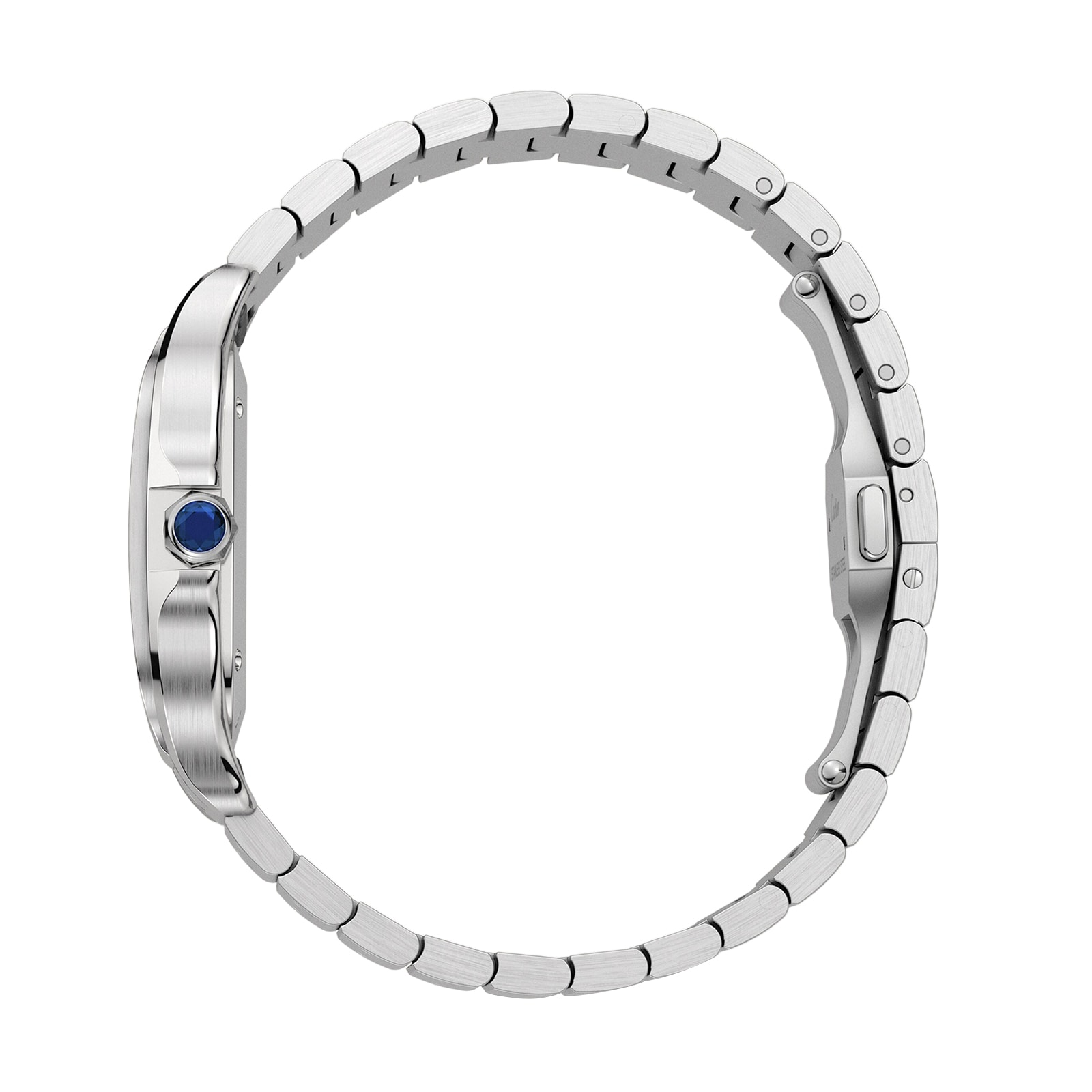 Cartier Santos de Cartier Watch, Medium Model, Steel, Automatic, Interchangeable Leather Strap Cartier Santos de Cartier Watch, Medium Model, Steel, Automatic, Interchangeable Leather Strap