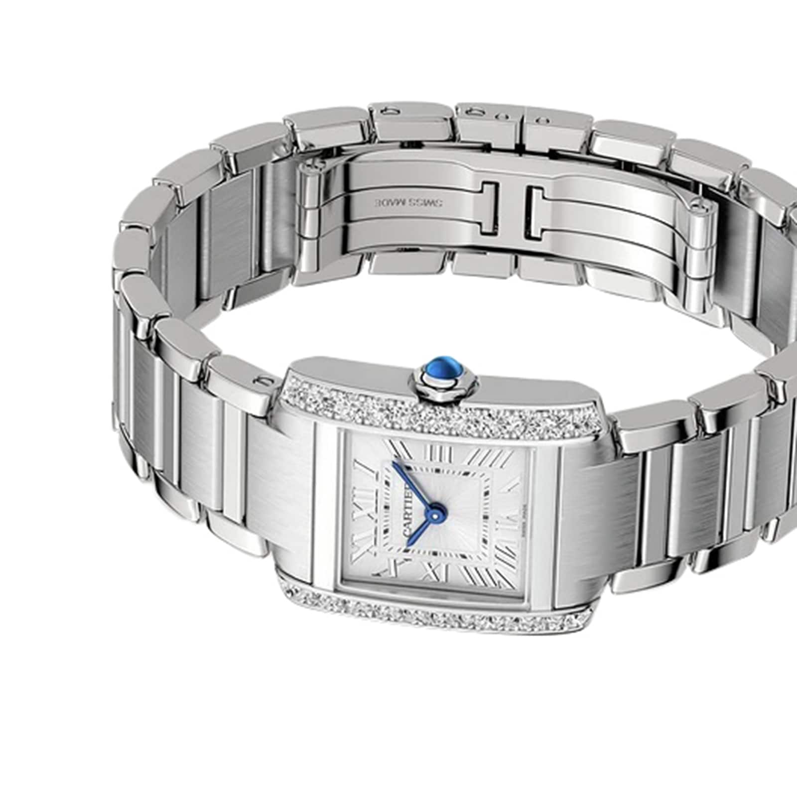 Cartier Tank Francaise watch, small model, quartz movement.