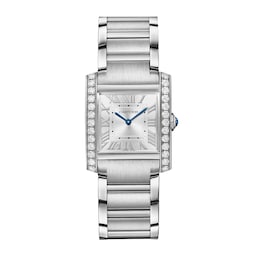 17311439 - Tank Francaise watch, medium model, quartz movement.