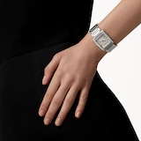 Cartier Tank Francaise watch, medium model, quartz movement.