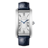 Cartier Tank Américaine Watch, Large Model, Automatic Movement, Steel, Leather