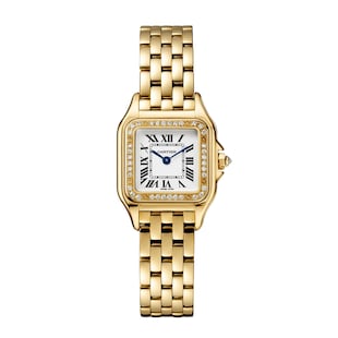 Cartier Panthere De Cartier Watch, Small Model, Quartz Movement, Yellow Gold, Diamonds