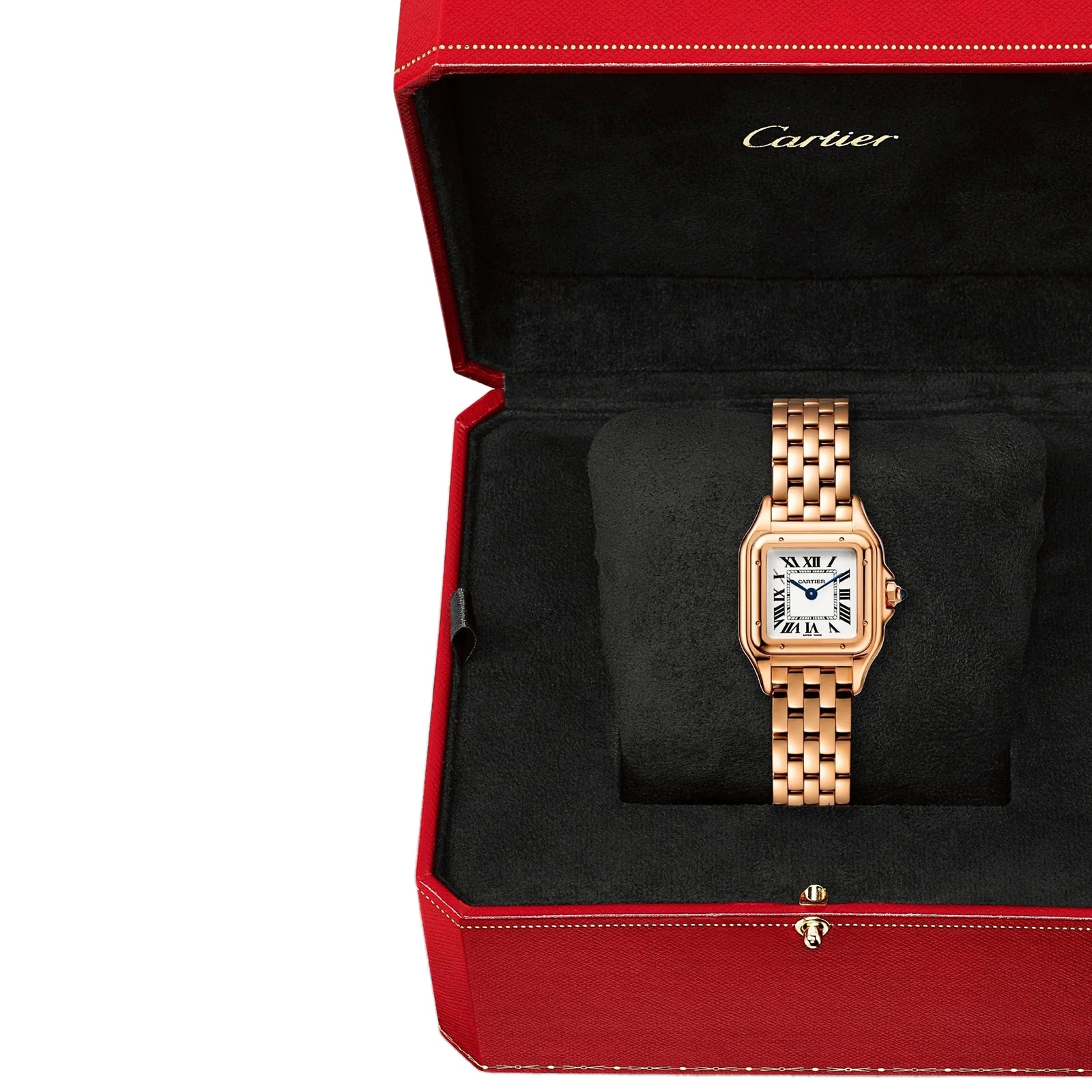 Panthere de Cartier watch small model quartz movement. Case in rose gold 750 1000 dimensions 23 mm x 30 mm