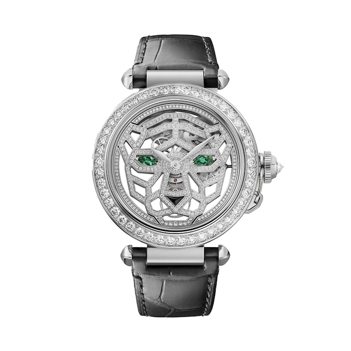 Cartier Pasha De Cartier Watch 41mm, Manual Winding, Rhodium-finish White Gold