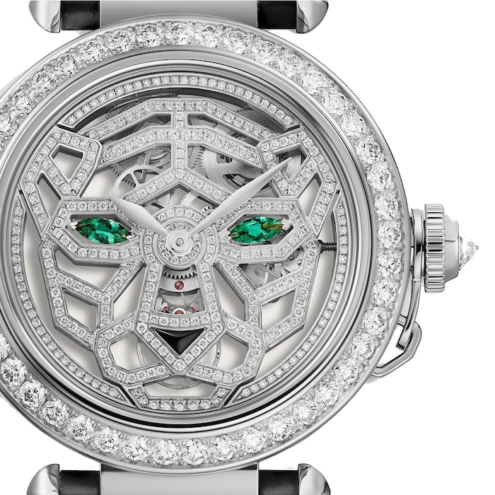 Cartier Pasha De Cartier Watch 41mm, Manual Winding, Rhodium-finish White Gold