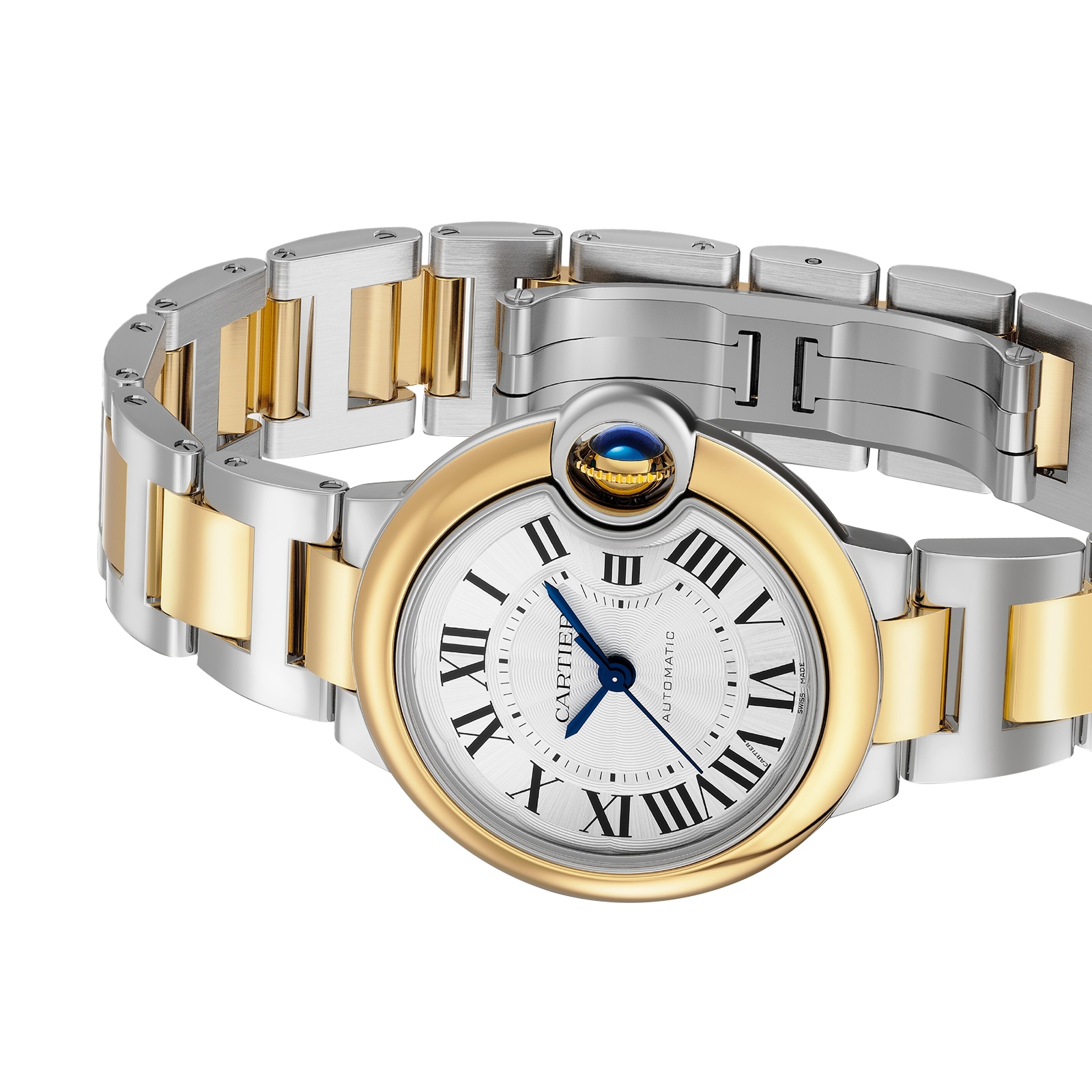 Cartier Ballon Bleu De Cartier Watch, 33mm, Automatic Winding, Steel Case Cartier Ballon Bleu De Cartier Watch, 33mm, Automatic Winding, Steel Case