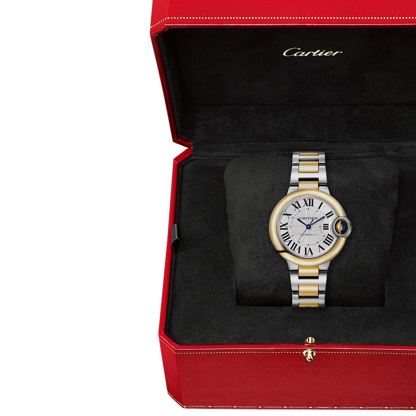 Cartier Ballon Bleu De Cartier Watch, 33mm, Automatic Winding, Steel Case Cartier Ballon Bleu De Cartier Watch, 33mm, Automatic Winding, Steel Case