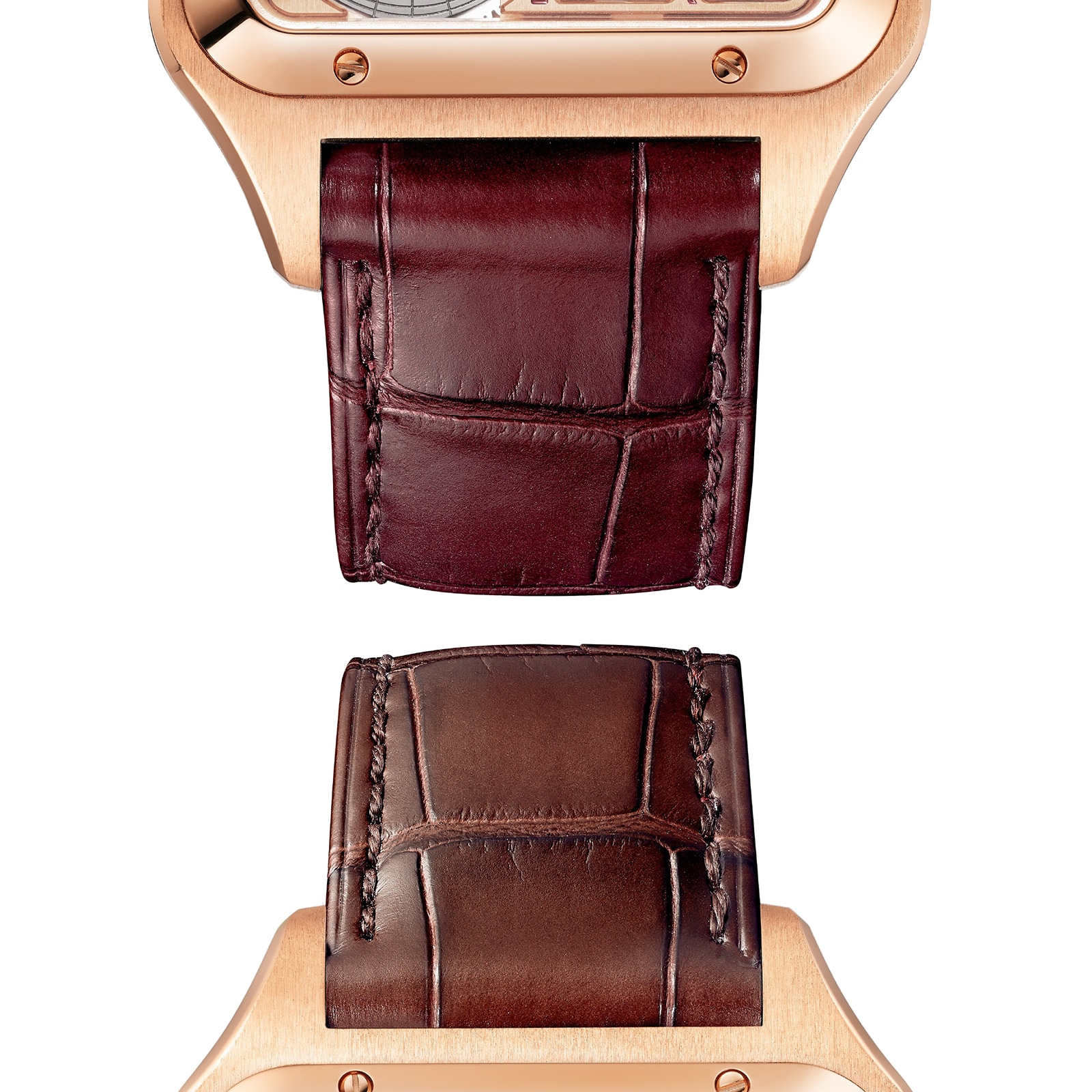 Cartier Santos Watch, Large Model, Mechanical Movement With Automatic Winding, Calibre 1847 MC Steel Case Cartier Santos Watch, Large Model, Mechanical Movement With Automatic Winding, Calibre 1847 MC Steel Case
