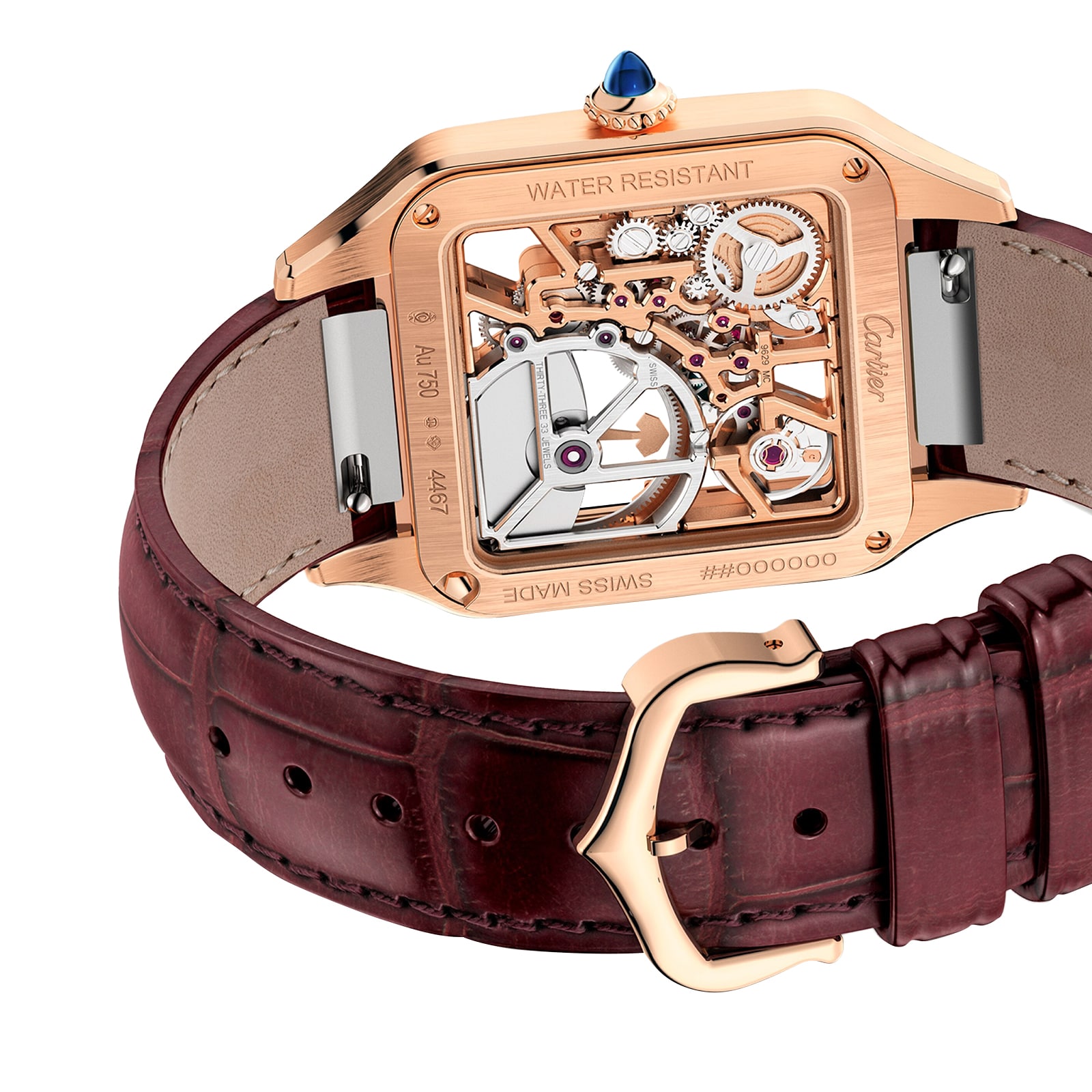 Cartier Santos Watch, Large Model, Mechanical Movement With Automatic Winding, Calibre 1847 MC Steel Case Cartier Santos Watch, Large Model, Mechanical Movement With Automatic Winding, Calibre 1847 MC Steel Case