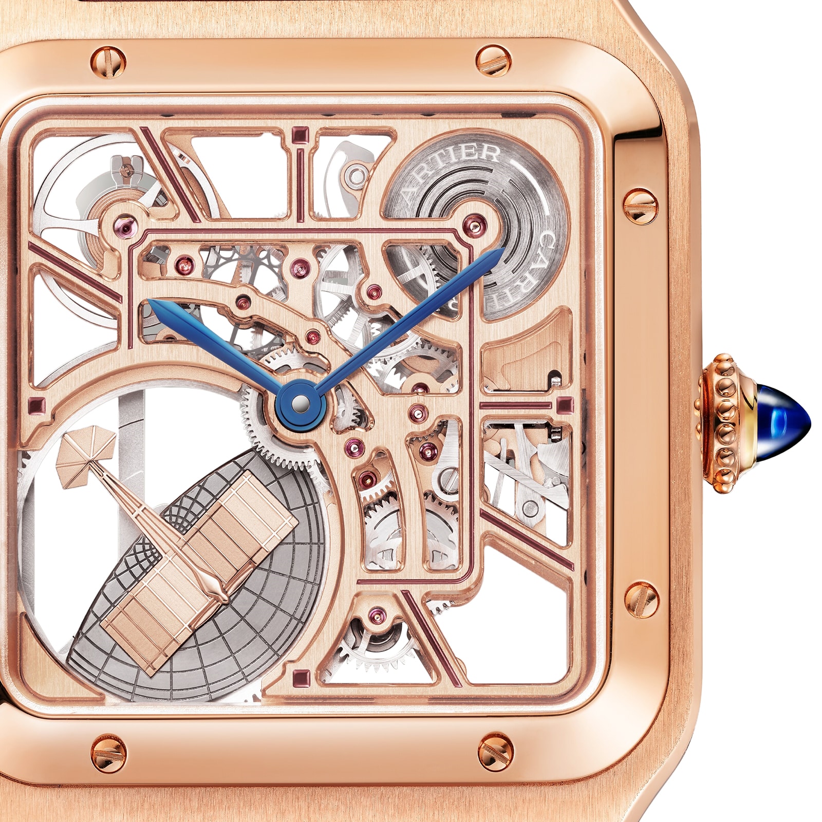 Cartier Santos Watch, Large Model, Mechanical Movement With Automatic Winding, Calibre 1847 MC Steel Case Cartier Santos Watch, Large Model, Mechanical Movement With Automatic Winding, Calibre 1847 MC Steel Case
