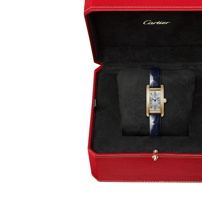 Cartier Tank Américaine Watch, Mini Model, Quartz Movement, Yellow Gold