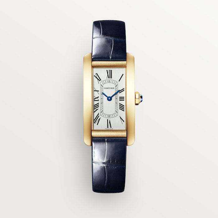 Cartier Tank Américaine Watch, Small Model, Quartz Movement, Yellow Gold