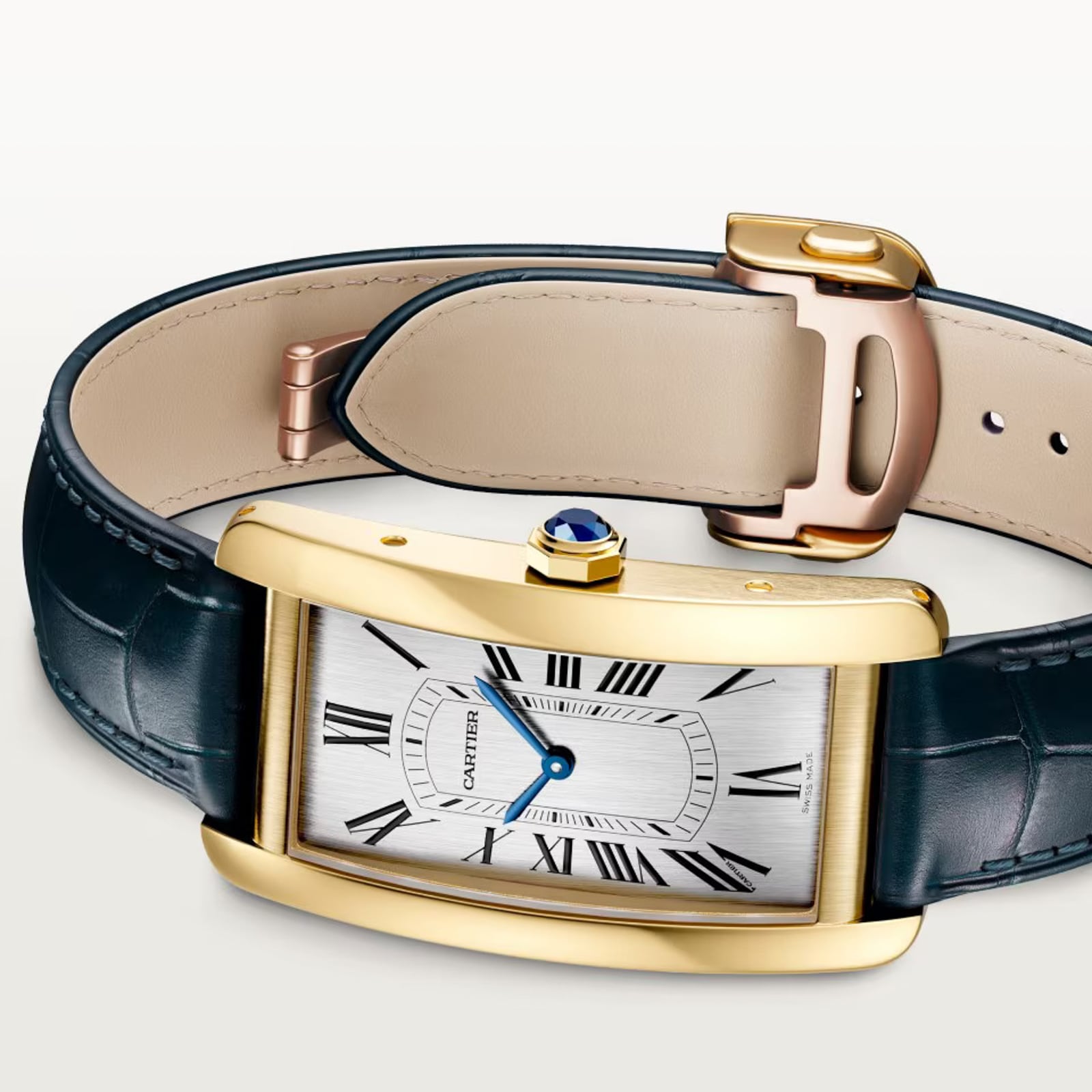 Cartier Tank Américaine Watch, Large Model, Automatic Movement, Yellow Gold