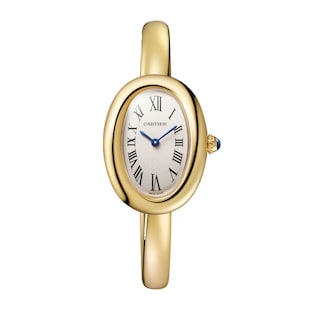 Cartier Baignoire Watch, Small Model, Size 15, Quartz Movement, Yellow Gold Case