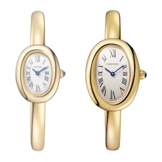Cartier Baignoire Watch, Small Model, Size 15, Quartz Movement, Yellow Gold Case