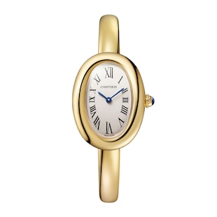 Cartier Baignoire Watch, Small Model, Size 17, Quartz Movement, Yellow Gold Case