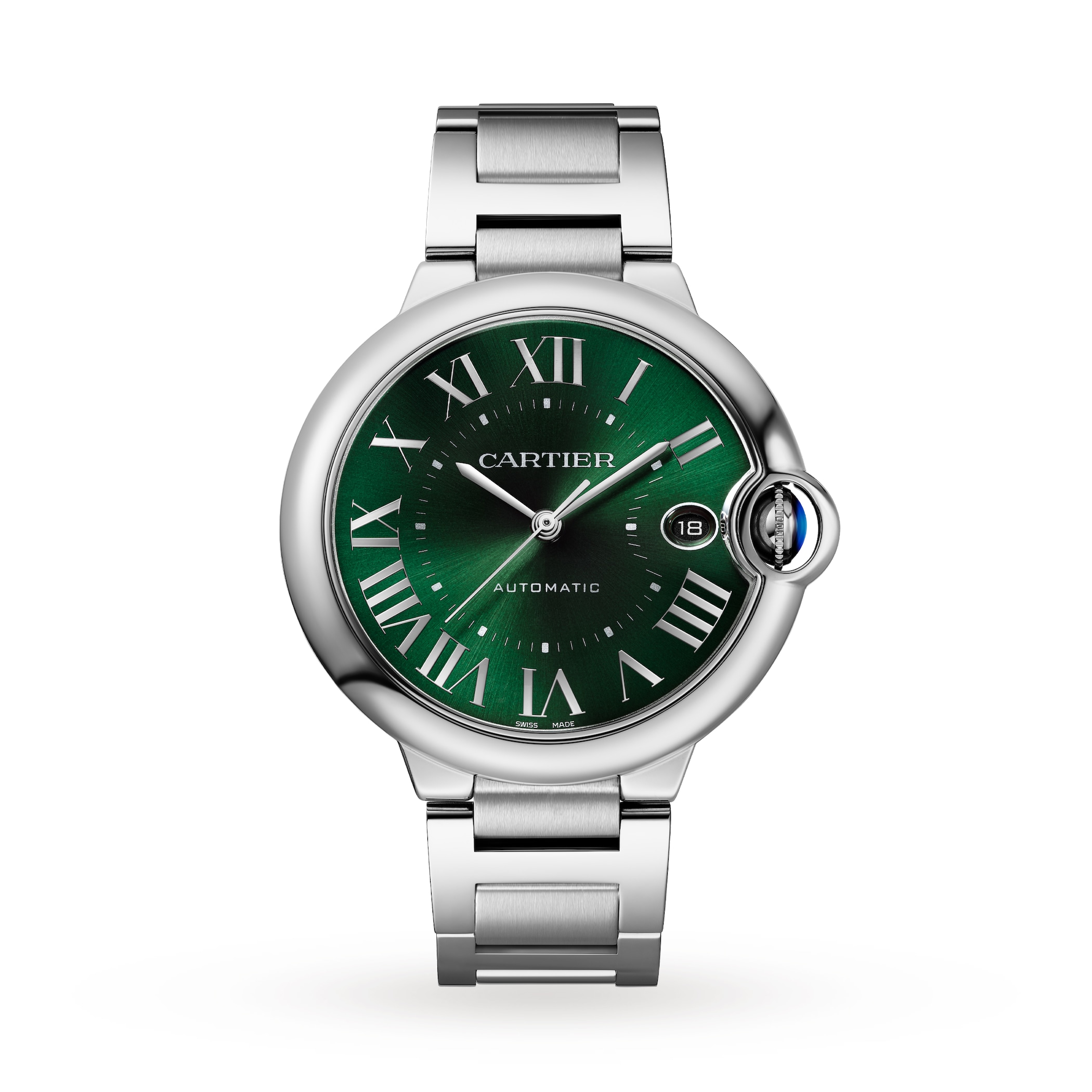 Cartier Ballon Bleu De Cartier Watch, 40mm, Mechanical Movement With Automatic Winding, Steel Cartier Ballon Bleu De Cartier Watch, 40mm, Mechanical Movement With Automatic Winding, Steel