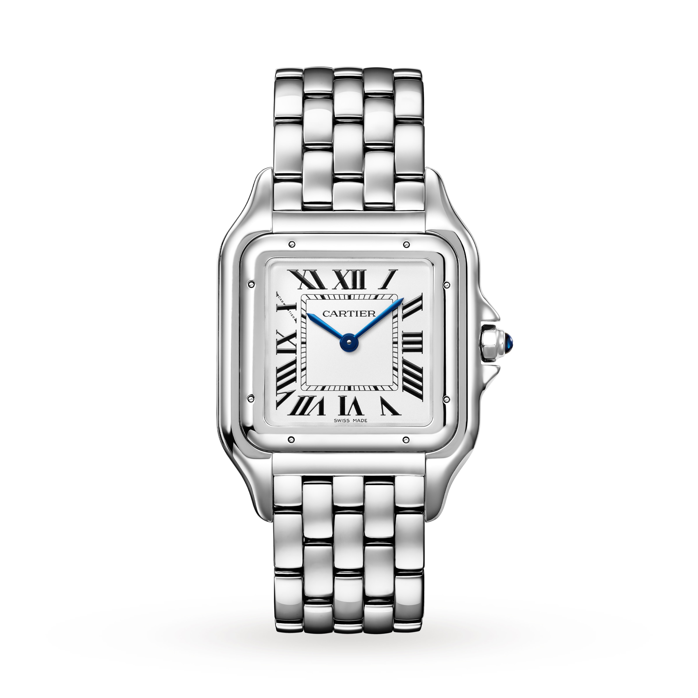 Cartier Panthere De Cartier Watch Large Model Quartz Movement Steel WSPN0011 Mappin and Webb